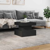  Stolić za kavu s LED svjetlima crni 50 x 50 x 40 cm | shoptok.hr