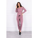 Kesi Set with double stripe in dark pink color | shoptok.hr