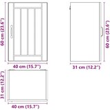  Kuhinjski zidni ormarić Lucca boja drva konstruirano drvo | shoptok.hr