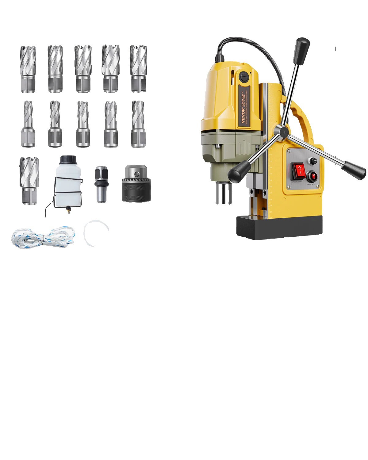 Magnetna vrtalna naprava, 1400W moč, 2 v premeru vrtanja, 1400W 11kos, (5000156837)