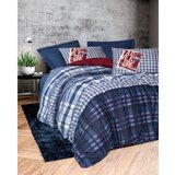  roger dark blue dark blue ranforce single quilt cover set (fr) | ePonuda.com