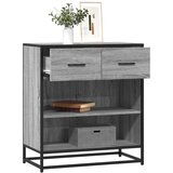 vidaXL Komoda siva sonoma 68x35x76 cm inženirski les Cene