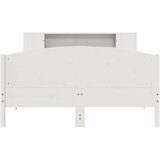 vidaXL Krevet s regalom z knjige bez madraca bijeli 160x200cm borovina | shoptok.hr