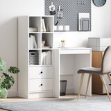 vidaXL stol s pohranom bijela iverica | shoptok.hr