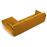 Mazzini Sofas Gorčično rumena žametna kotna sedežna garnitura z ležalnikom (desni kot) Vanda – | Shoptok.si