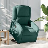 Maison Chic Električni naslanjač - Relax naslanjač s funkcijo vstajanja temno zelen žamet, (22061966) | Shoptok.si