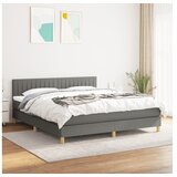  Kreveta s oprugama i madrac svjetlosivi 180x200cm tkanina | shoptok.hr