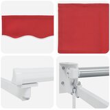  Povlačivi tende Crvena 350 x 250 cm 100% Poliester i Aluminij | shoptok.hr