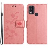 INORCO Ovitek denarnica za telefon Nokia C32/C22, odporen na prah, PU usnjeni ovitek za stojalo z vtisnjenim metuljčkom in cvetjem, (22034463) | Shoptok.si