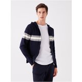 LC Waikiki Long Sleeve Men's Knitwear Cardigan with a Hoodie Cene