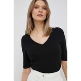 Tommy Hilfiger Kratka majica ženski, črna barva | Shoptok.si