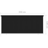  Vanjska roleta za zamračivanje 350 x 140 cm crna | shoptok.hr