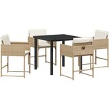  Vrtni set za objed 5 pcs Bež poliratan | shoptok.hr