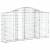  Lučne gabionske košare 4 kom 200x30x100/120cm pocinčano željezo | shoptok.hr