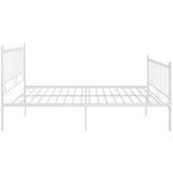  Posteljni okvir bel kovinski 200x200 cm, (20646403) | Shoptok.si
