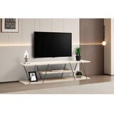 Hanah home tv polica canaz black travertine Cene