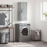 The Living Store Stenska omarica betonsko siva 34,5x34x90 cm - Stenska Omarica, (21430139) | Shoptok.si