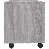 TV ormarić s kotačićima siva boja hrasta 90 x 35 x 35 cm drveni | shoptok.hr