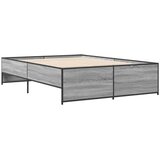  Okvir kreveta boja hrasta 135x190cm konstruirano drvo i metal | shoptok.hr