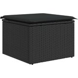 vidaXL 6-dijelni set vrtnih sofa s jastucima crni od poliratana bagrem | shoptok.hr