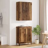 vidaXL Visok predalnik Star les 69,5 x 34 x 180 cm Konstruiran les | Shoptok.si