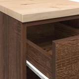 vidaXL Garažna omara za shranjevanje 30x51x85 cm trdna borovina | Shoptok.si