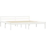 The Living Store Posteljni okvir bel iz trdne borovine 180x200 cm - Posteljni Okvir, (21523734) | Shoptok.si
