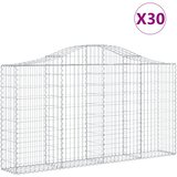  Lučne gabionske košare 30kom 200x30x100/120cm pocinčano željezo | shoptok.hr
