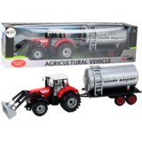  Poljoprivredni traktor bager s pogonom cisterne crveni | shoptok.hr