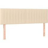 Krevet s oprugama i madracem krem 140x200 cm od tkanine | shoptok.hr
