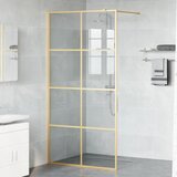  Zid za walk-in tuš Zlatno 100 x 195 cm Staklo otporno na udarce | shoptok.hr