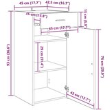  Strani šal Star les 42,5 x 40 x 93 cm Konstruiran les, (5000107413) | Shoptok.si