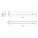  led svetiljka kl T5 0,6m 8W 6500K prekidac bela | ePonuda.com