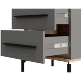 MID.YOU MAJHNA NOČNA OMARICA, barve grafita, hrast artisan | Shoptok.si