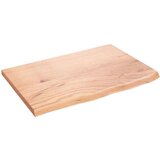  Polica svjetlosmeđa 60 x 40 x 2 cm od obrađene hrastovine Cijene