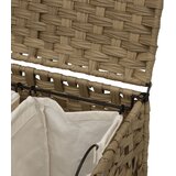  Košara za rublje s kotačima 66x35x60 cm od ratana | Eponuda.com