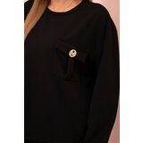 Kesi Włoski Women's set buttercream sweatshirt and pants with elastic black | ePonuda.com