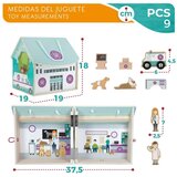  Playset Woomax Veterinar 9 Dijelovi 4 kom. 19 x 18 x 19 cm | shoptok.hr