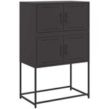 vidaXL Komoda crna 68,5 x 38,5 x 107 cm čelična | shoptok.hr
