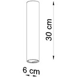  Stropna svetilka LAGOS 30 bela, (21347757) | Shoptok.si