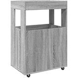 Barska kolica boja smeđeg hrasta 50x41x89 cm konstruirano drvo | shoptok.hr