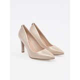 GOODIN Beige shiny stiletto pumps | Shoptok.si