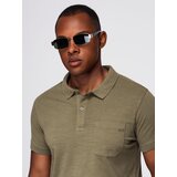 Ombre Men's polo t-shirt with decorative buttons | Shoptok.si