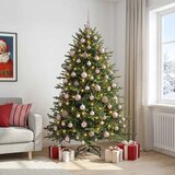  Umjetno božićno drvce s kuglicom 240 cm 300 LED lampica - 240 cm s LED-ima i ružičastim lopticama | shoptok.hr