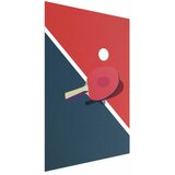  Plakat - Table Tennis - Ball and Racket on a Table 60x90 Bez okvira s margom | shoptok.hr
