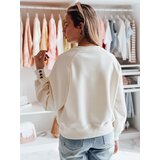 DStreet Bluza damska oversize z haftem serc MONLOVE ecru | Shoptok.si