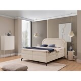 Ropez Bež boxspring postelja s prostorom za shranjevanje 180x200 cm Ornes – | Shoptok.si