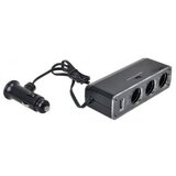  UTIČNICA 12V MAX SA 3 ULAZA KABLOM I USB PUNJAČEM Cijene