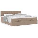 vidaXL okvir kreveta s madracima cappuccina 180x200cm umjetna koža | shoptok.hr
