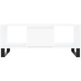  Stolić za kavu bijeli 90 x 50 x 36,5 cm od konstruiranog drva | shoptok.hr